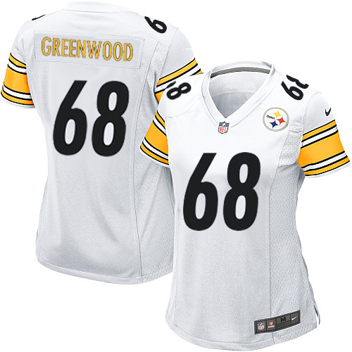 Women's Game L.C. Greenwood Nike Jersey White Road - #68 NFL Pittsburgh Steelers